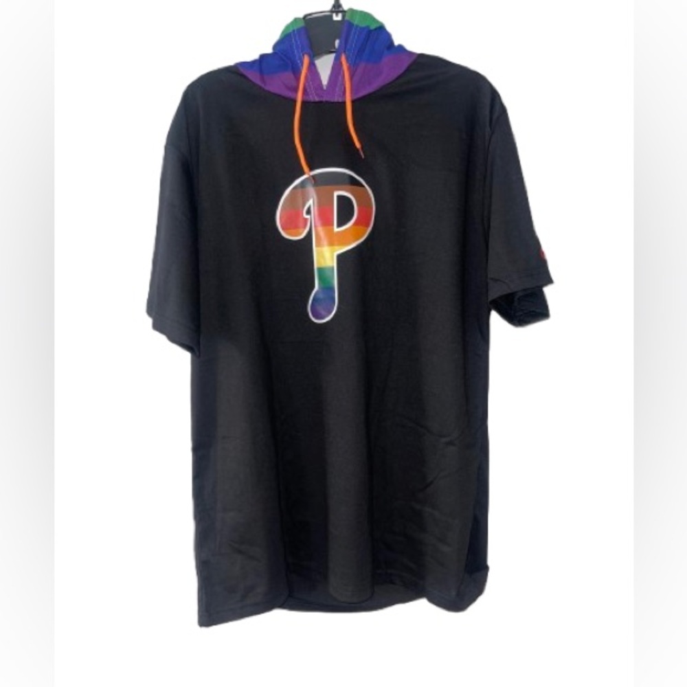 Philadelphia Phillies Pride Night 2022 Hooded T-Shirt size Large